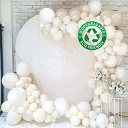 95 Biodegradable Balloon Garland -White Beige BLOON_BIO_KIT12_WH081