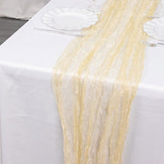 9ft Sheer Crinkled Organza Table Runner