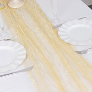 9ft Sheer Crinkled Organza Table Runner