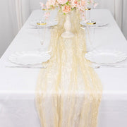 9ft Sheer Crinkled Organza Table Runner