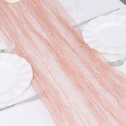 9ft Sheer Crinkled Organza Table Runner