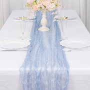 9ft Sheer Crinkled Organza Table Runner