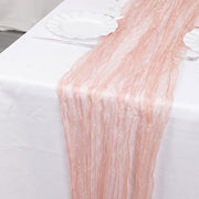 9ft Sheer Crinkled Organza Table Runner