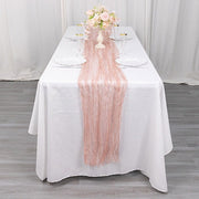 9ft Sheer Crinkled Organza Table Runner