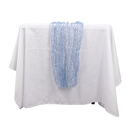9ft Sheer Crinkled Organza Table Runner