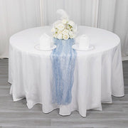 9ft Sheer Crinkled Organza Table Runner