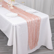 9ft Sheer Crinkled Organza Table Runner