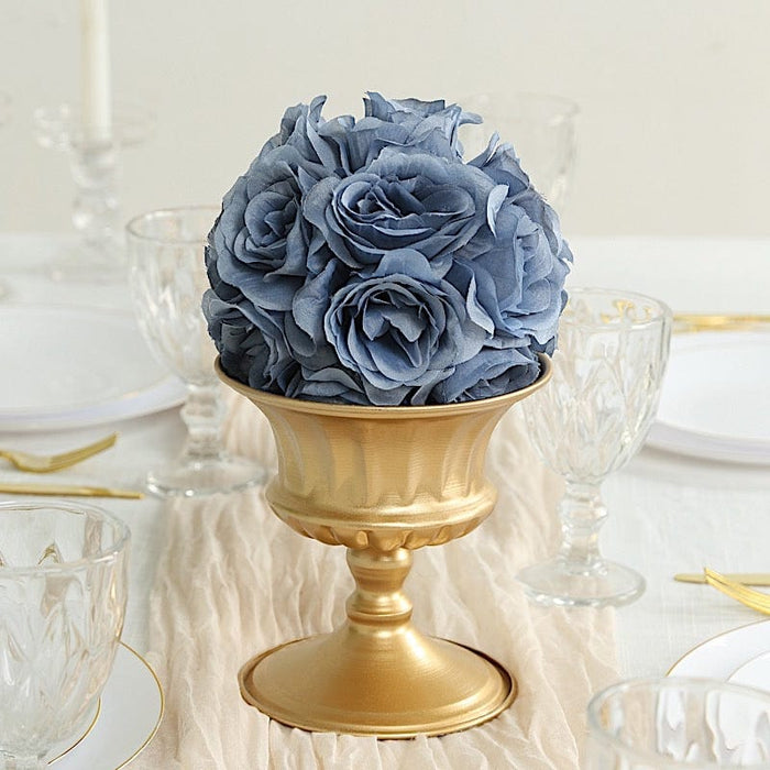 2 pcs 7" wide Silk Roses Kissing Balls