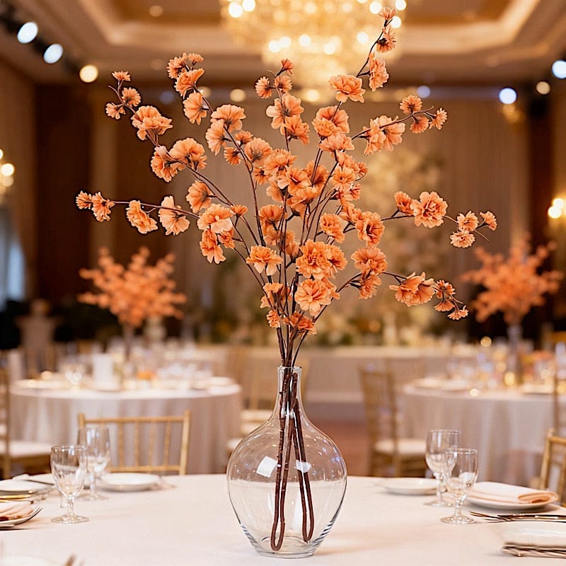 2 pcs 42" Long Stem Silk Artificial Carnation Flowers Sprays