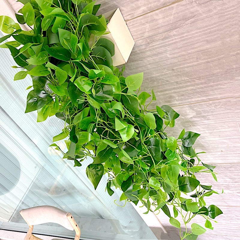 3 Silk Pothos Artificial Hanging Plants - Green