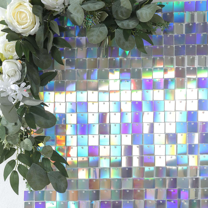 24 Square Sequin Shimmer Wall Photo Backdrop Panels