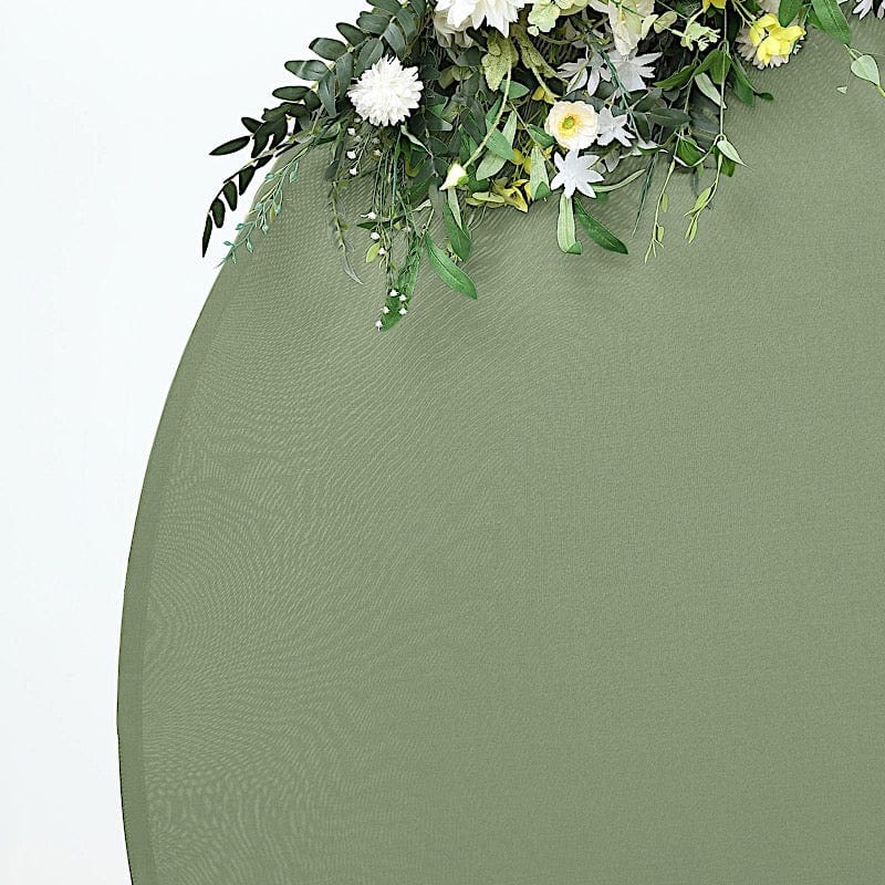 7.5 ft Fitted Spandex Round Backdrop Stand Cover Wedding Decorations