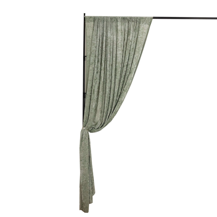 8 ft x 8 ft Premium Velvet Backdrop Curtain