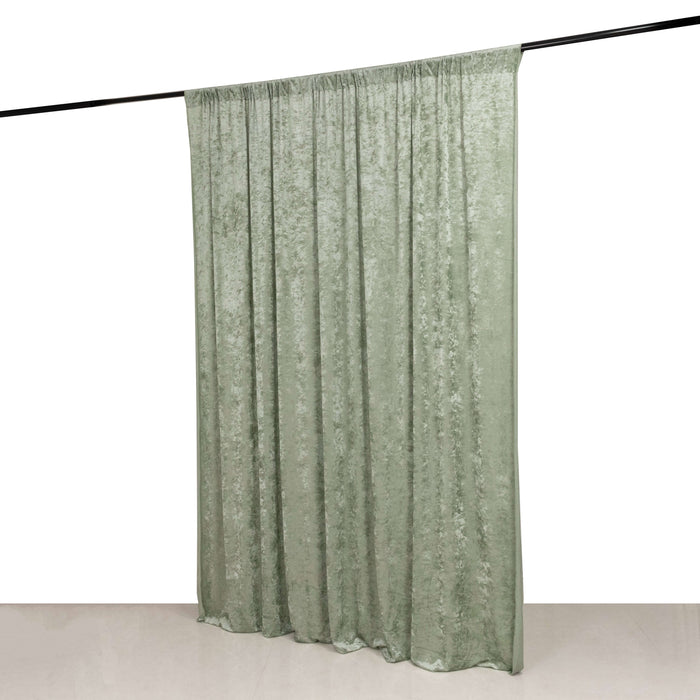 8 ft x 8 ft Premium Velvet Backdrop Curtain