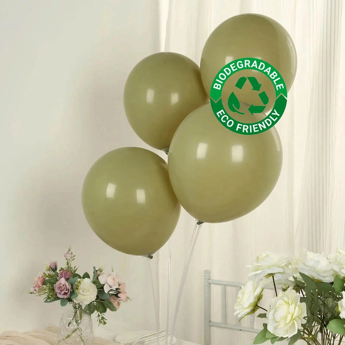 50 Matte Pastel Biodegradable Balloons