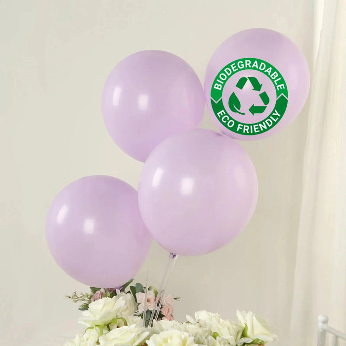 50 Matte Pastel Biodegradable Balloons
