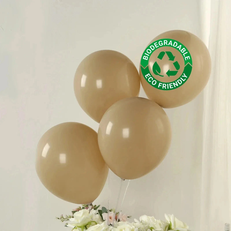 50 Matte Pastel Biodegradable Balloons