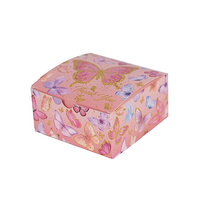 25 Butterfly Themed Party Favor Boxes with 