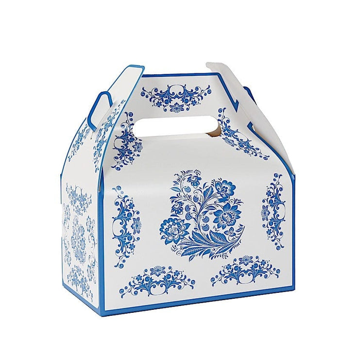 25 Tote Favor Boxes Floral Printed Gift Holders