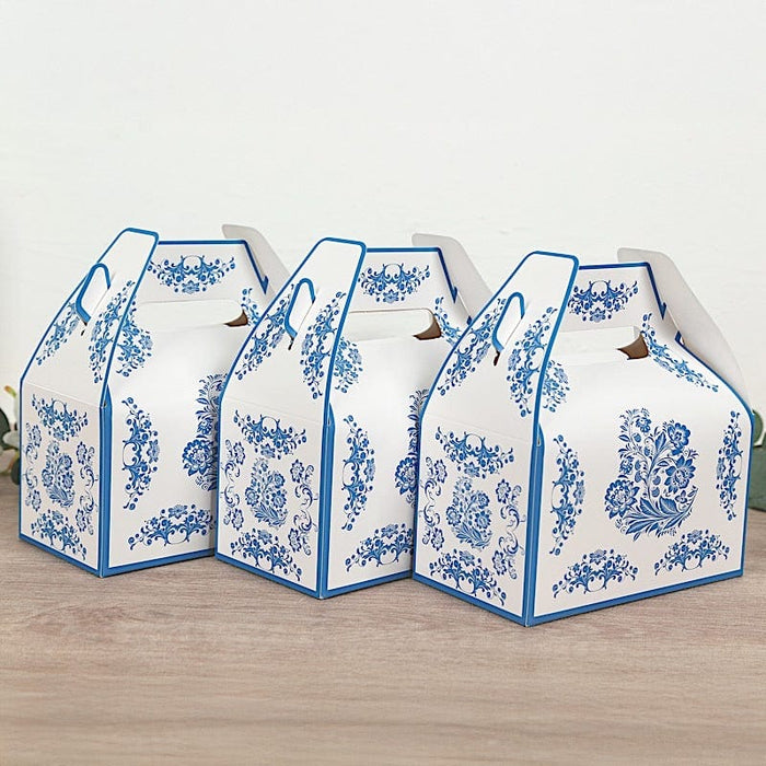 25 Tote Favor Boxes Floral Printed Gift Holders