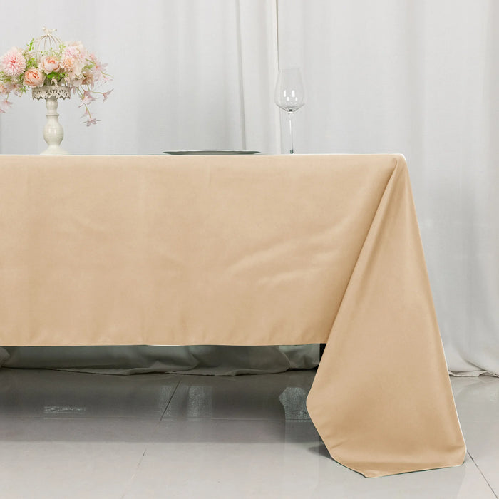 60" x 126" Premium Polyester Rectangular Tablecloth