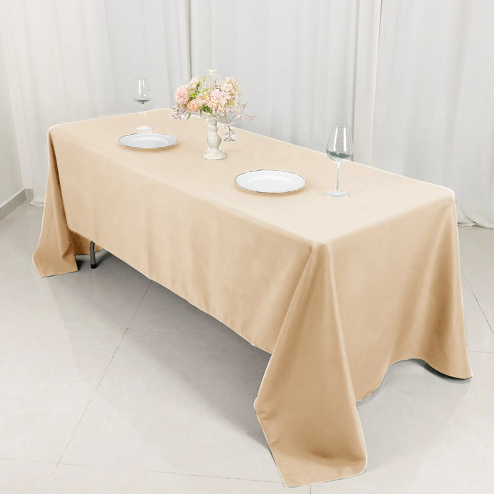 60" x 126" Premium Polyester Rectangular Tablecloth