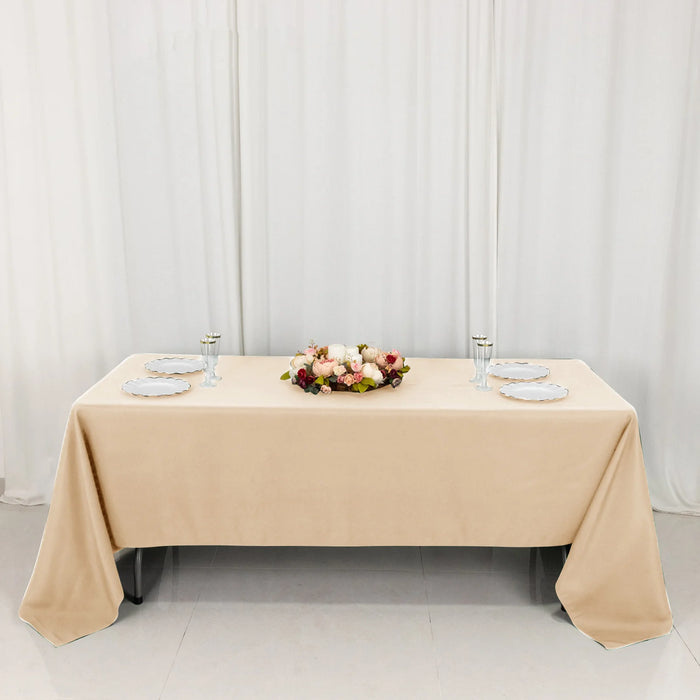 60" x 126" Premium Polyester Rectangular Tablecloth