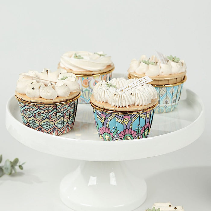 50 Paper Foil Cupcake Liners - Assorted