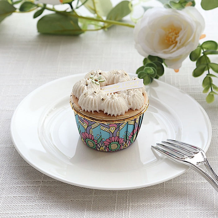 50 Paper Foil Cupcake Liners - Assorted