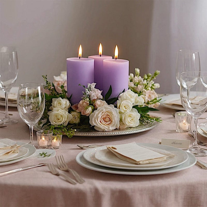 6 Round 3" x 6" Dripless Unscented Pillar Candles