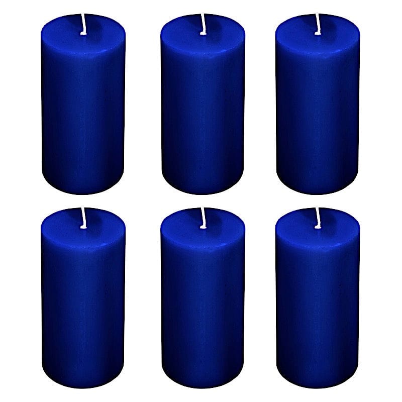 6 Round 3" x 6" Dripless Unscented Pillar Candles