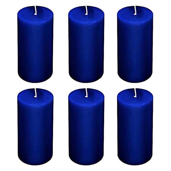 6 Round 3" x 6" Dripless Unscented Pillar Candles