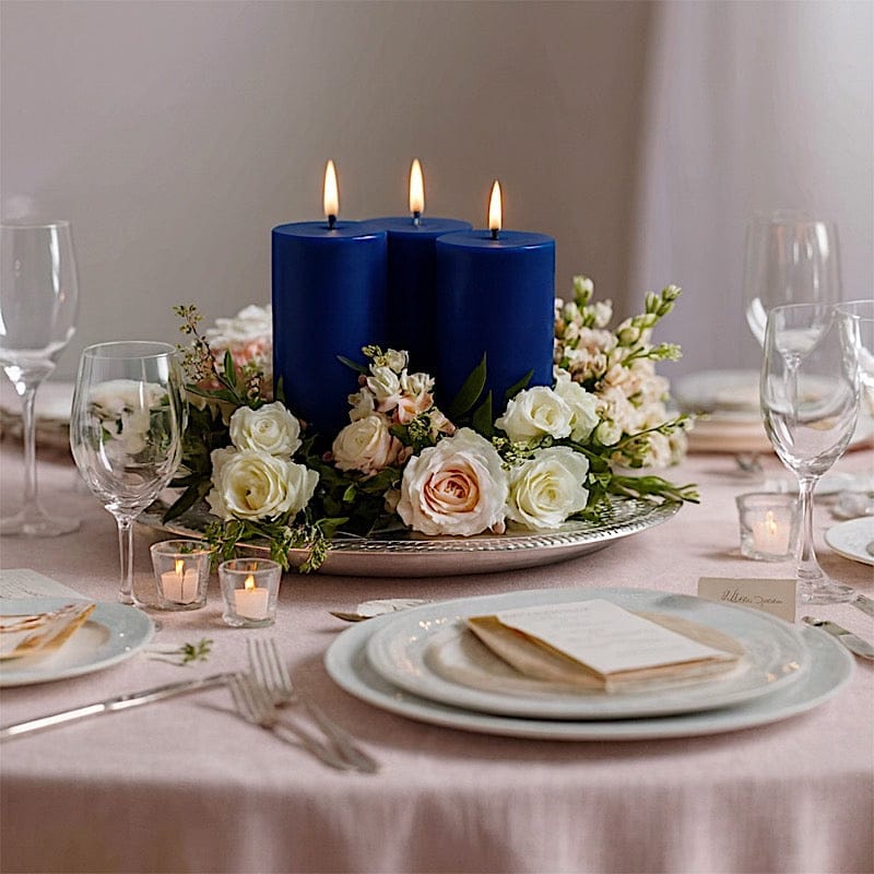 6 Round 3" x 6" Dripless Unscented Pillar Candles