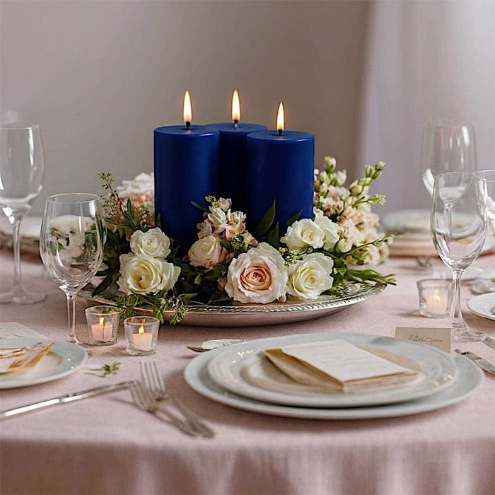 6 Round 3" x 6" Dripless Unscented Pillar Candles