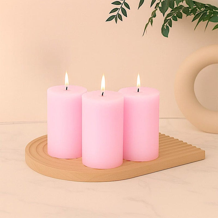 6 Round 3" x 6" Dripless Unscented Pillar Candles