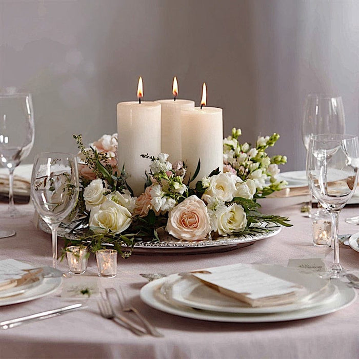 6 Round 3" x 6" Dripless Unscented Pillar Candles