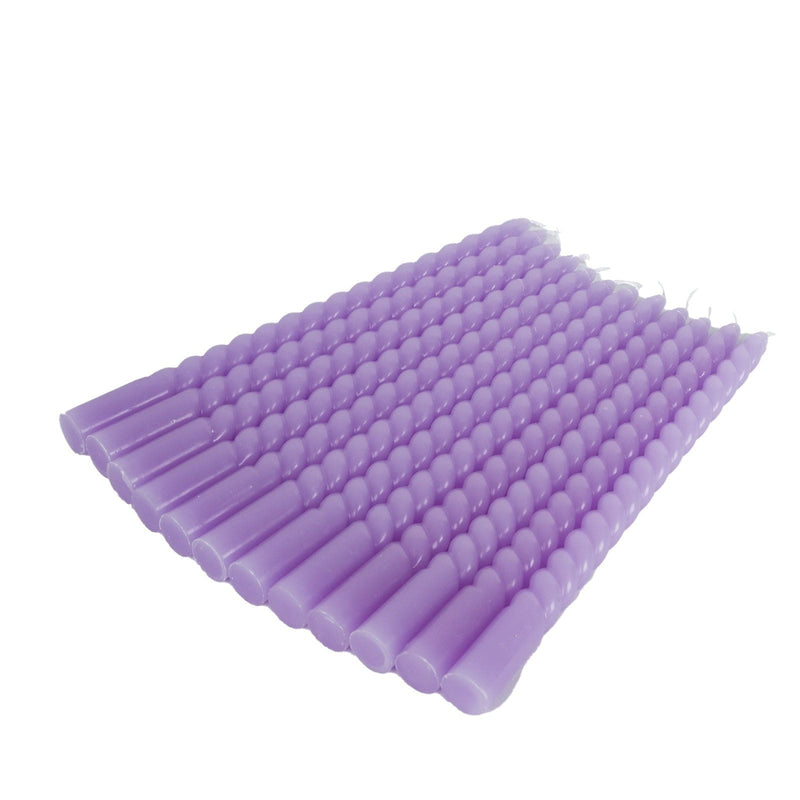 12 Spiral 11" Long Unscented Premium Wax Taper Candles