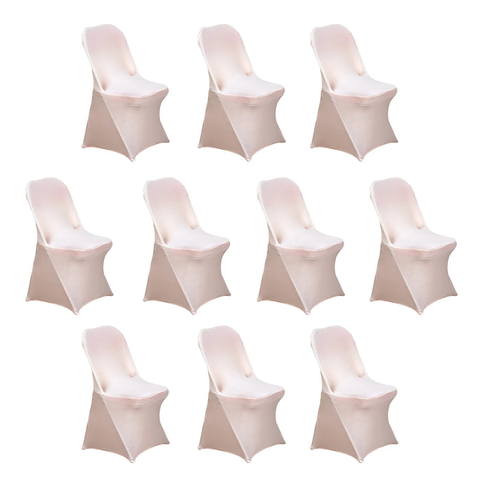 10 pcs Spandex Folding Chair Covers Wedding Party Decorations