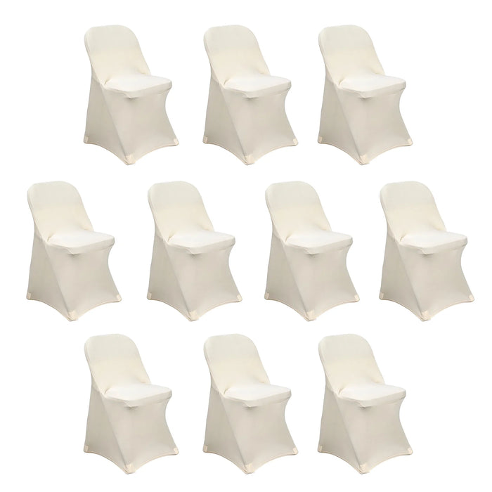 10 pcs Spandex Folding Chair Covers Wedding Party Decorations