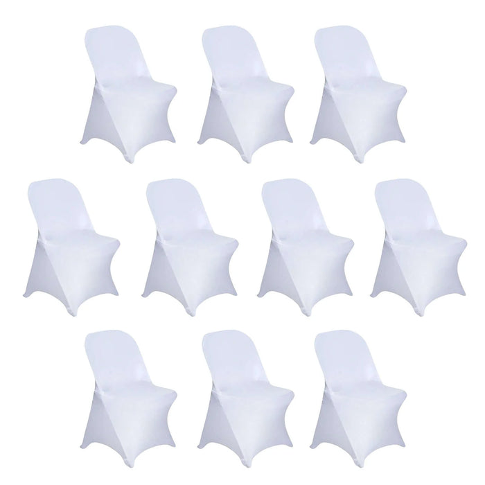 10 pcs Spandex Folding Chair Covers Wedding Party Decorations