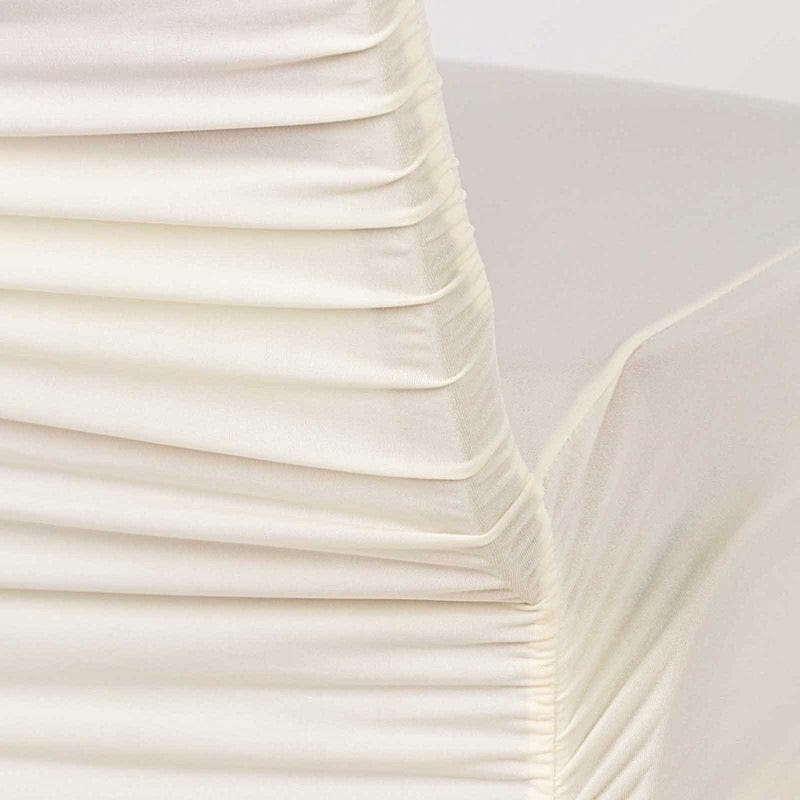 Ruffled Fitted Spandex Banquet Chair Cover