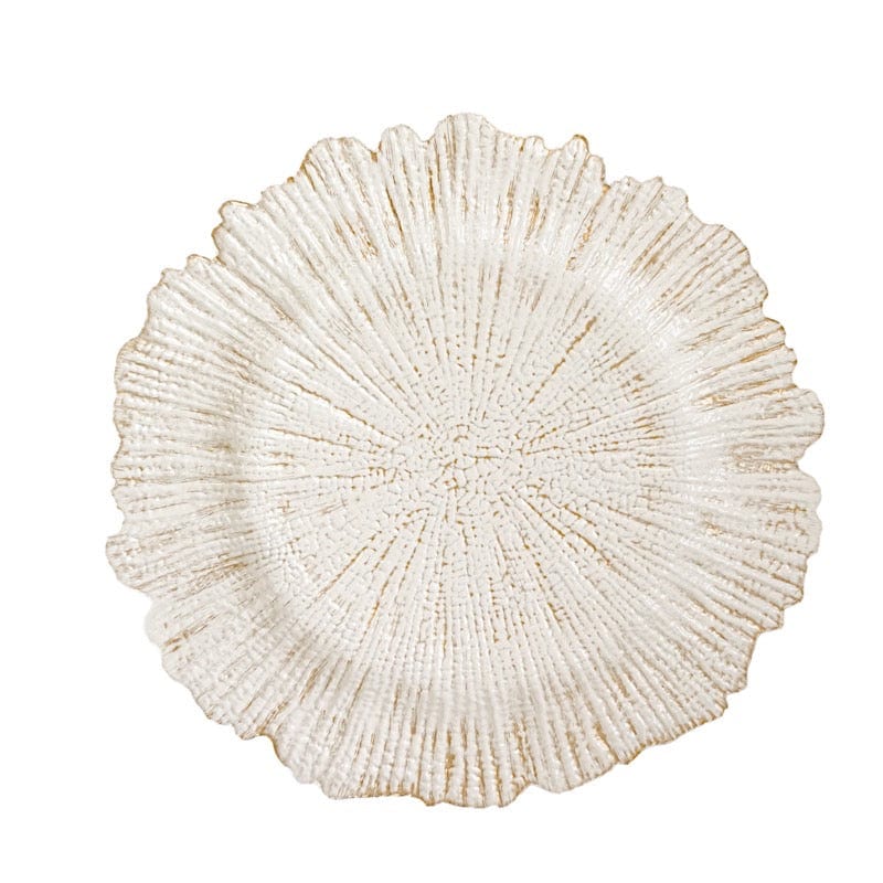 6 pcs 13" Round Textured Charger Plates