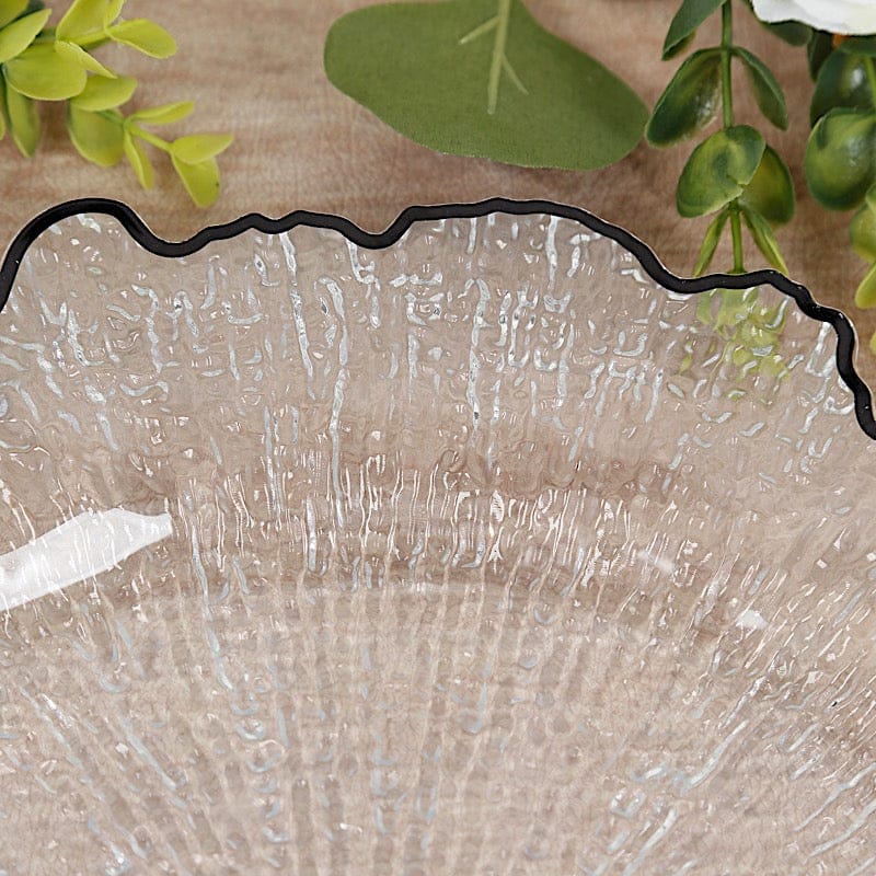 6 pcs 13" Round Textured Charger Plates