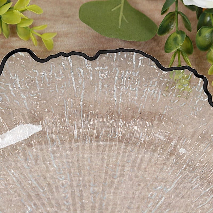 6 pcs 13" Round Textured Charger Plates