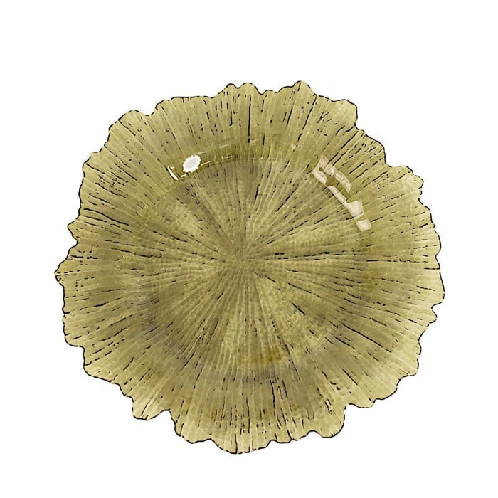 6 pcs 13" Round Textured Charger Plates