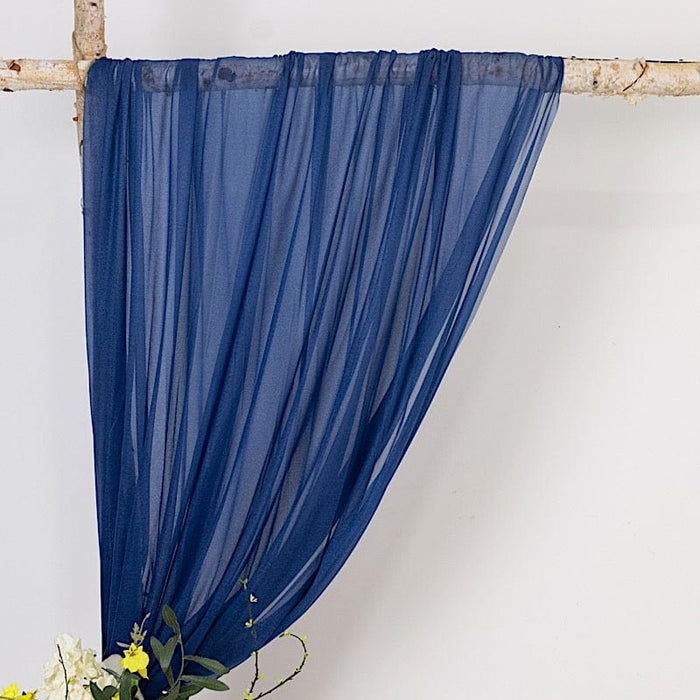 5 ft x 14 ft Sheer Chiffon Curtain Backdrop Drapery Panel
