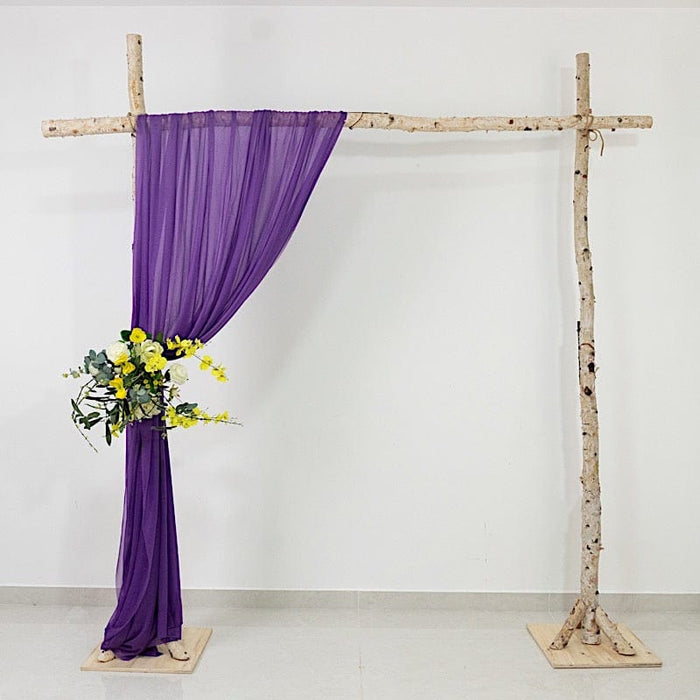 5 ft x 14 ft Sheer Chiffon Curtain Backdrop Drapery Panel