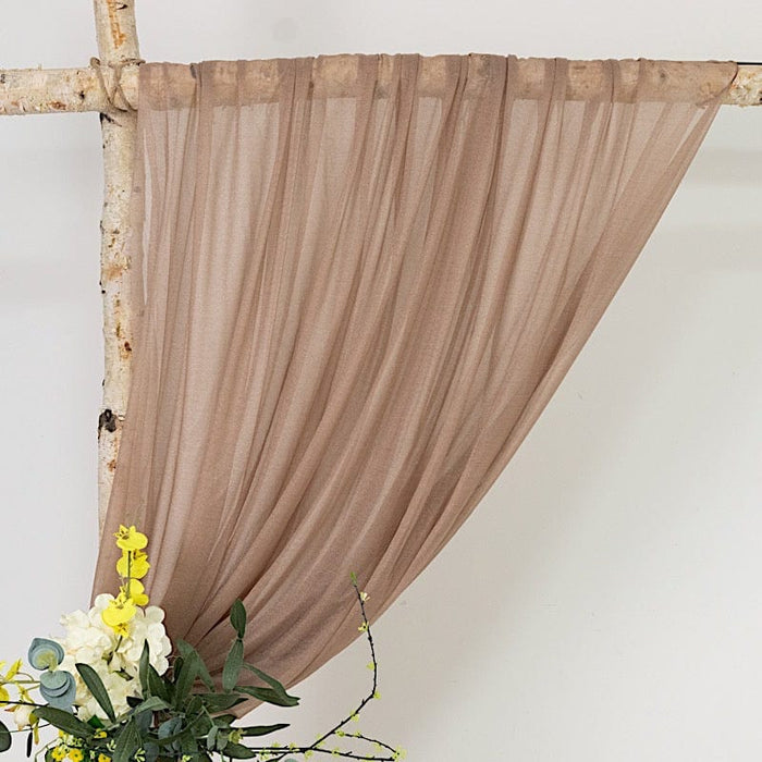 5 ft x 14 ft Sheer Chiffon Curtain Backdrop Drapery Panel