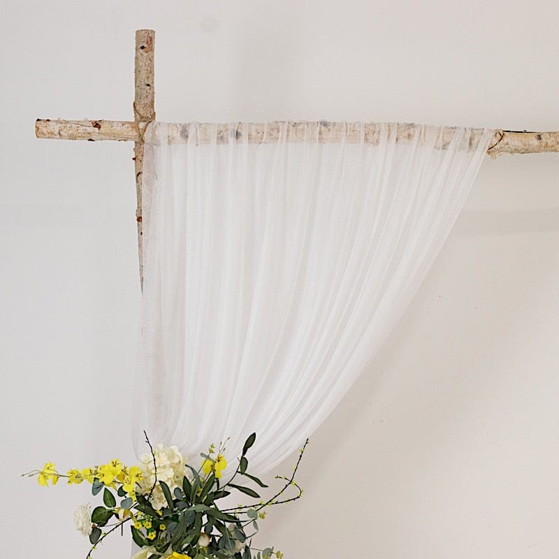 5 ft x 14 ft Sheer Chiffon Curtain Backdrop Drapery Panel