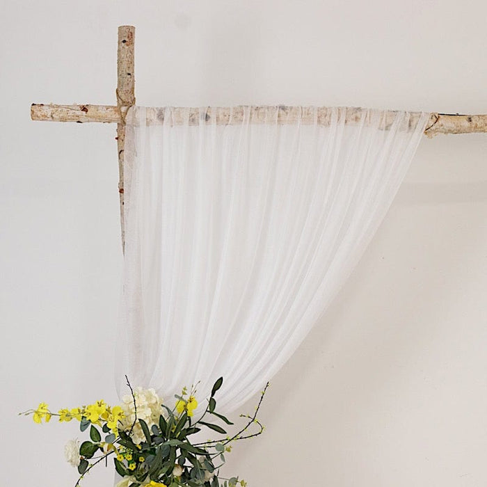 5 ft x 14 ft Sheer Chiffon Curtain Backdrop Drapery Panel